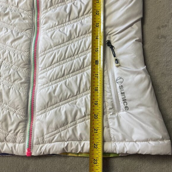 Sunice Maci Climaloft Lightweight Thermal Reversible Vest White/Multicolored - Picture 14 of 15